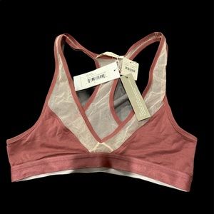 BWT Anthropologie Skin Mauve bra size S